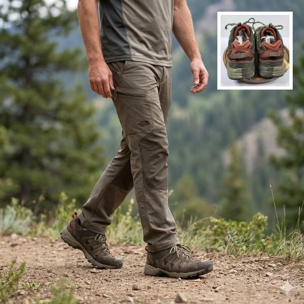 The North Face‎ Men's Hiking Shoes Size 11.5 Brown A1QJ Trail Sneakers Outdoor
